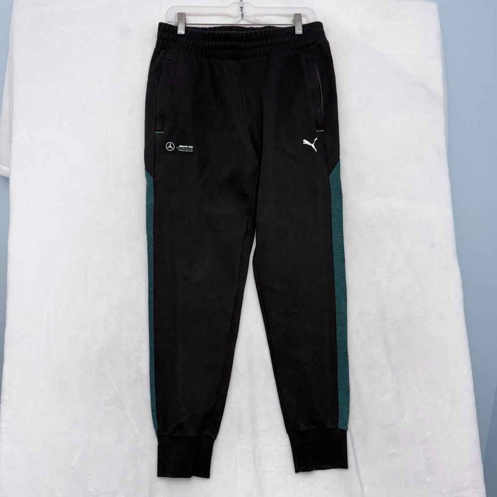 Puma Sweatpants Mens L 32x29 Black Mercedes Benz AMG Petronas F1 Racing Team